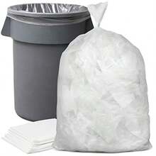 Plasticplace 55-60 gallon Trash Bags │ 22 Microns │ Clear High Density Garbage Can Liners │ 38" x 60" 150Count - como en la foto - Ver 6
