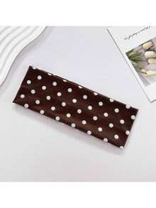 1/3/6 piezas Diademas suaves y antideslizantes con estampado de lunares para mujeres, accesorios para el cabello elásticos para yoga y deportes, diademas versátiles para uso diario y ocasional, accesorios elegantes para atuendos de otoño/invierno y vacaciones - Multicolor - Ver 9