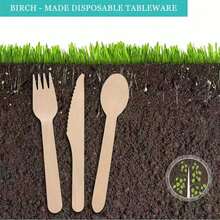 一套优质木制餐具，包括沙拉叉和甜点勺，适用于蛋糕、甜点、沙拉、汉堡、三明治、寿司等，是家庭聚会、户外派对、酒店、生日派对、餐厅和厨房的理想之选。 - 杏色 - 查看 8