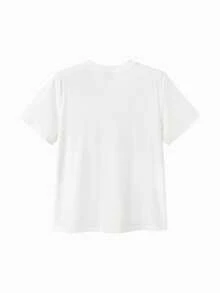 Balabala Tween Boys Summer Short Sleeve T-Shirt 2026 Lightweight Breathable Soft Cool Top - White Tone - View 5