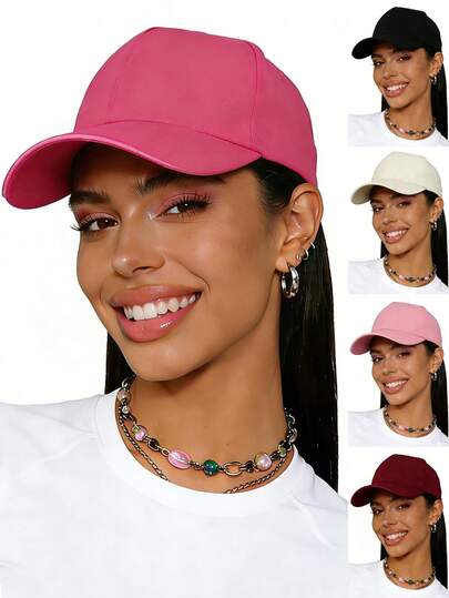 1/2/3 Piezas Gorra de camionero de unicolor unisex, gorra de béisbol, sombrero de sol, gorra de camionero, adecuada para ir al trabajo, tomar fotos, viajar, hacer senderismo, fiestas en la playa y uso diario