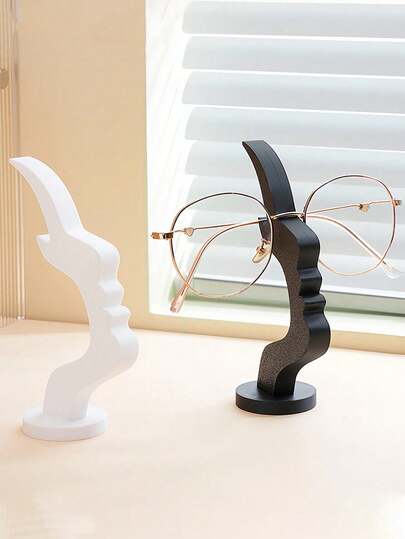 1/2pcs Creative Fashion Eyeglasses Display Stand, Tabletop Eyewear Storage Rack, Suitable For Stylish Glasses & Accessories, Applicable For Room Decor, Vanity, Bathroom, Home Decor, Apartment Essentials, Back To School Travel Necessities
