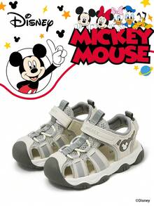Mickey Mouse Authorized collaboration with | A pair of children's sneakers, suitable for daily, festival, sports, and outdoor wear. It fits the foot comfortably, is anti-slip, wear-resistant, and breathables's's's's's's。 sneakers, girls' sneakers, girls' board shoes) - 灰色 - 查看 1