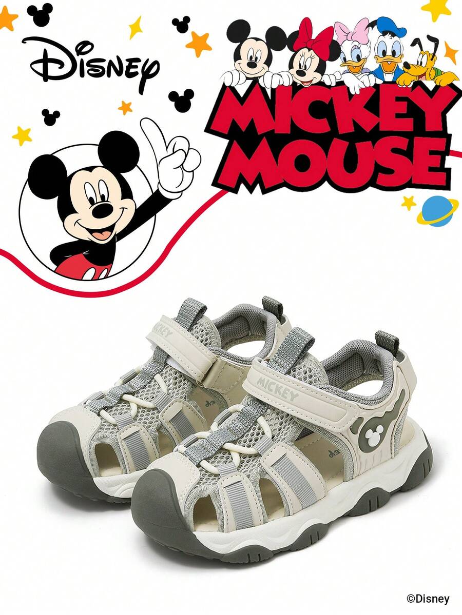 Mickey Mouse Authorized collaboration with | A pair of children's sneakers, suitable for daily, festival, sports, and outdoor wear. It fits the foot comfortably, is anti-slip, wear-resistant, and breathables's's's's's's。 sneakers, girls' sneakers, girls' board shoes) - 灰色 - 查看 1