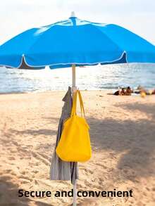 Adjustable 4-Prong Beach Umbrella Hook - ABS Plastic, Multiple Colors Available - Securely Hang Towels, Cameras, Clothes And Bags - Fits Parachute Poles, Suitable For Beach, Practical Hook, Perfect Gift For Beach Lovers - Multicolor - View 5