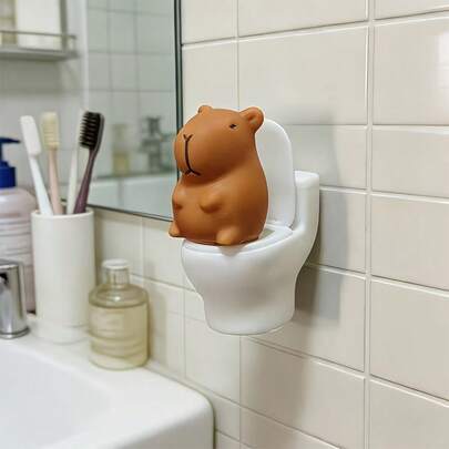 Capybara Toilet Decoration, Cute And Fun Bathroom Decor, Helps Relieve Boredom And Stabilize Emotions