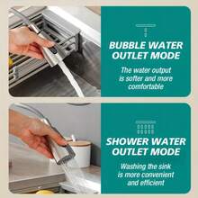 Single Handle High Arc RV Kitchen Faucet With Pull Down Sprayer Stainless Steel Kitchen Sink Faucet Laundry Rv Bar Kitchen Sink Faucet Kitchen Accessories RV Kitchen Faucets Silver Black - Silver - View 3