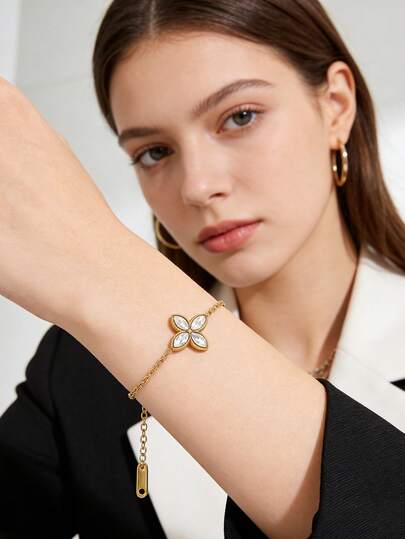 1 chiếc vòng tay bằng thép không gỉ, thiết kế cổ điển, vòng tay dạng mở unisex, phù hợp cho thể thao và trang phục thường ngày.