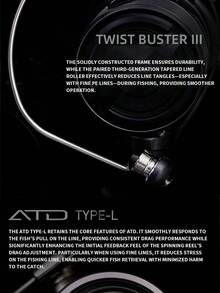 DAIWA CROSSFIRE LT 旋转式渔线轮 1000-6000 ABS 金属线轴 5-12KG 强力硬式渔线轮 轻巧坚固的机身 - 金色 - 查看 7