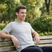 无线蓝牙5.0耳机，带麦克风，防水入耳式耳机，适用于智能手机 - 查看 6