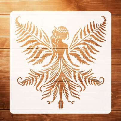 Großes Format - Süße Fee Malvorlage, waschbar und wiederverwendbar, geeignet für DIY Basteleien, Tanzkunstdesign, Wandmalerei, Möbeldekoration und mehr