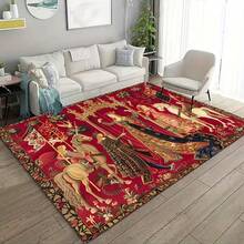 1pc Minimalist Striped Medieval Palace Floor Mat, Doormat, Small Rug, Welcome Mat, Carpet, Outdoor Doormat, Kitchen Rug, Home Decor, Front Door Mat, Area Small Rug, Outdoor Mat, Home Decor, Area Rug, Garden Carpet, Washable Rug - Multicolor - View 2