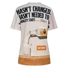 Cotton T-Shirt Buy A Bottle Of Tito's Handmade Vodka Today All Over Print T-Shirt Cool Graphic Tee Soft Casual Short Sleeve Top - 黑色 - 查看 4