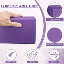 2块瑜伽砖 - 由高密度泡沫制成，轻便且支撑性好，是女性必备的瑜伽器材，也是健身工作室的必备配件，适用于瑜伽、舞蹈、健身、普拉提和其他锻炼。 - 彩色 - 查看 11