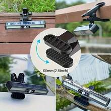 Clamp-Type Solar Motion Lights Outdoor, Solar Wall Light With 36LED, Automatic On/Off, Portable Solar Sensor Security Light For Garage Courtyard House Door Garden Fence Lighting - White Light - View 7