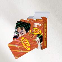 1pc Set Of 124 Celebrity CHA Collector Cards | 124pcs Notebook Decorative Stickers & Photo Cards (64 Stickers + 60 Celebrity Cards) | Valentine's Day & New Year Gift | Fan Merchandise - Multicolor - View 2