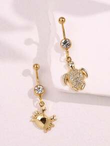 Bộ 2 chiếc khuyên rốn hình rùa biển và cua vàng thời trang, gợi cảm, tinh tế, dễ thương, sống động, cá tính, thích hợp cho kỳ nghỉ biển của phụ nữ. Trang sức dành cho nữ. - Nhiều màu - Xem 3