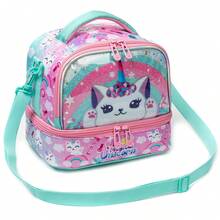 1pc Simple Classic Crossbody Bag Large Capacity For Daily Use Cartoon Printing Thermal Insulation Lunch Bag Kids Lunch Box Bag New Arrival-Buckles (Clear Or Lunch Bag Colour) Randomly Available - Crossbody Bag - View 3