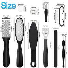 7/9/10/25-In-1 Professional Pedicure Tool Kit, Home/Salon Foot Care Dead Skin Remover, Nail Clipper, Foot File & Multi-Function Manicure Tools - A - View 8