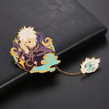 Jujutsu Kaisen 1件五条、悠仁、惠、宿傩、夏油、七海、峠呼世子卡通人物吊坠胸针金属配饰,服装装饰,情侣装,包包装饰,生日礼物,情侣/闺蜜礼物,旅行纪念品,毕业礼物,派对礼物,万圣节礼物,节日礼物,动漫情侣装饰,情人节礼物 - 多色 - 查看 16