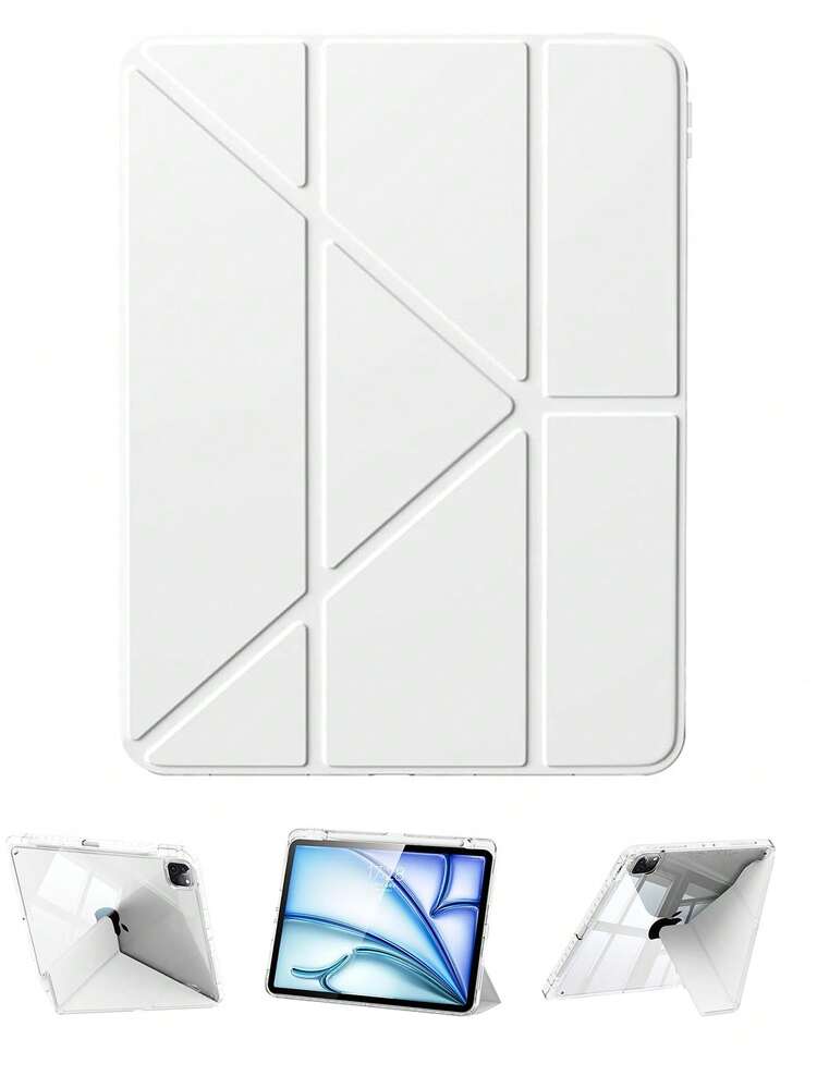 纤薄时尚透明保护壳，带笔槽和多角度Y型支架，适用于第十代10.9英寸（2022年）、第十一代11英寸（2025年）、Air 4/5代、Pro（2020/2021/2022/2024年） - 彩色 - 查看 165