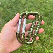 1/2 buah Carabiner Pegas D-Ring Paduan Aluminium Tebal Namkabaw Berkualitas Tinggi 3,69 Inci - 3,69 Inci, Hitam, Tahan Karat dan Tahan Lama, Cocok untuk Gantungan Kunci Luar Ruangan, Berkemah, Mendaki dan Backpacking | Klip Kunci Kokoh | - MultiWarna - View 6