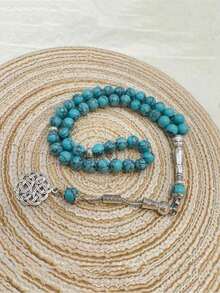 1pc Imitation Natural Turquoise 45 Beads Bracelet, Muslim Prayer Beads For Men - Baby Blue - View 10