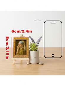 1 pieza "¿Qué es ese olor?" Imán de nevera de madera, Pendientes de perla mini para niña, Pintura decorativa mini de madera, Imán decorativo divertido, Pegatina magnética para notas para el hogar, Regalo único y artículos esenciales de cocina - Multicolor - Ver 4