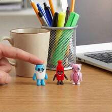 Tralalero Tralala 可动人偶套装，意大利脑腐梗鲨鱼毛绒玩具，搞笑 Tung Tung Tung Sahur 脑腐，鲨鱼病毒 AI 脑腐动物雕像配运动鞋 - 彩色 - 查看 5