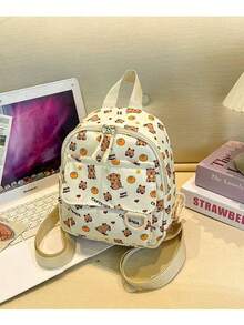 Versatile Backpack, Cute High-Quality Printed Backpack For Female College Students, Daily Commute & Leisure - Multicolor - View 2