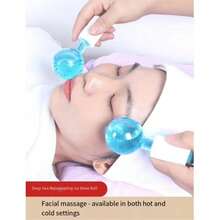Bóng đá lạnh làm đẹp da mặt, Bóng massage mặt làm đẹp, Bóng đá pha lê hồng, Bóng làm đẹp bằng thủy tinh, Bóng sóng đá, Bóng massage trị liệu nóng lạnh - Xem 5