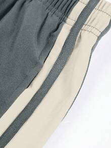 1pc Men's Casual Loose Fit Pants, Suitable For Commuting, Workout, Running, Outdoor Activities, Spring/Autumn, Breathable, Versatile, Straight Leg Design - Light Grey - View 5