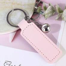 Llavero de cuero personalizado con campana, llavero con nombre personalizado, regalo personalizado de texto para mujeres, regalo personalizado para mujeres, regalo personalizado para cumpleaños/aniversario - Multicolor - Ver 7