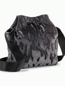 PUMA 百搭休閒輕便斜背 肩背包 女款 - 黑色 - 查看 5