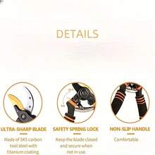 8.5" Professional Titanium Alloy Bypass Pruning Shears - Ultra Sharp Premium Gardening Scissors, Handheld Garden Hedge Trimmer - Heavy Duty Gardening Tool - B - View 4