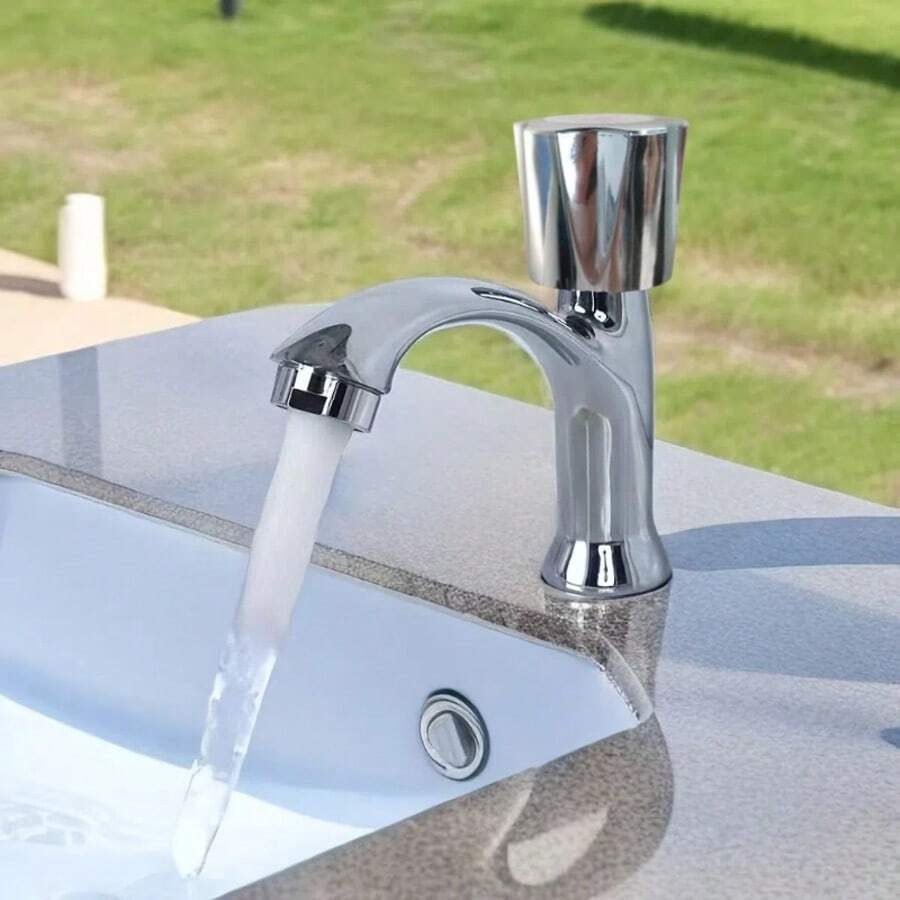 Robinet d'eau froide en alliage épaissi, convenant pour la salle de bain, la cuisine, le balcon, applicable pour la maison, l'hôtel, l'école - Voir 1