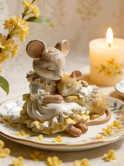 1pc Jerry Mouse Sleep Model Mold, Suitable For Candles And Resin, With Irregular Shapes And Detailed Jerry Mouse Animal Designs, Is An Ideal Choice For Handicraft Enthusiasts. It Is A Soft And Durable Material Used For Home Decoration, Animal Decoration, Resurrection Gifts, And Other Purposes