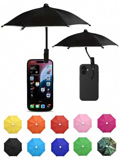 Mini Phone Sun Shade, Phone Sun Umbrella, Phone Anti-Glare Sun Visor, Suitable For Phones, Kindles, Navigation Devices, Protects Phone From Rain And Sunlight, Blocks Screen Glare, Travel Essential
