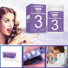 60克紫色牙齿美白粉，深层清洁，清新口气，方便旅行携带，酒店及日常使用，3天用量，多种口味（薄荷、葡萄、椰子、西瓜、芒果） - 60克-紫色美白牙粉 - 查看 9