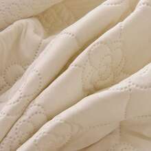 三件套绗缝床笠套装，1件加厚床笠+2个枕套，防水床罩 - 奶油白 - 查看 7