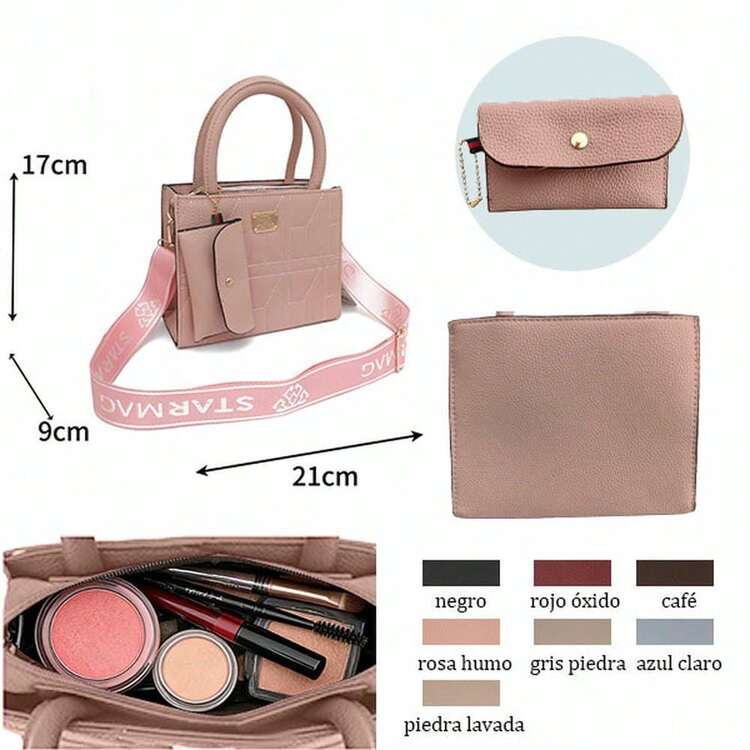 Bolso Bandolera para Mujer Estilo Casual Street Urbano, Bolso de Mano Cruzado Versátil de Moda, Diseño Acolchado con Correa Ancha Ajustable, Bolso de Hombro para Uso Diario Viajes y Citas - Negro - Añade 4