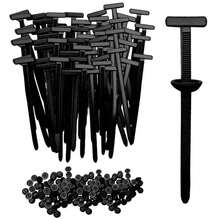 30/50/100pcs Nylon Universal Tie Wraps With Buckle, Buckle Tie Wraps, Multi-Purpose Plastic Tie Wrap Fasteners Tool Suitable For Car Daily Maintenance - A - View 1