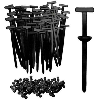 30/50/100pcs Nylon Universal Tie Wraps With Buckle, Buckle Tie Wraps, Multi-Purpose Plastic Tie Wrap Fasteners Tool Suitable For Car Daily Maintenance