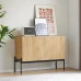 Two-Door Metal Dining Room Cabinet With Clean Lines, Dimensions: 75 Cm / 100 Cm / 40 Cm