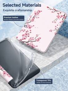 花卉、樱花和玉兰花图案保护套,兼容 6 英寸 Kindle 第 11 代(2024 年和 2022 年发布)、Kindle Paperwhite 第 12 代(2024 年发布)- 超薄透明 TPU 后壳保护套,带自动唤醒/睡眠功能,适用于 Kindle Paperwhite 第 12 代(2024 年发布),可 DIY 定制 - 适合日常使用和节日礼物。 - 彩色 - 查看 6