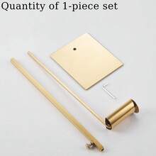 1/2 Pcs Stainless Steel Adjustable Height Display Rack, Titanium Gold Mirror Finish, Multi-Function Holder For Bags, Jewelry, Hats, Suitable For Home And Boutique Display - Gold - View 7