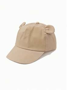 1pc Toddler Boys/Girls Baseball Cap, Soft Sunshade Hat With Cute Bear Ears, Adjustable Children Baseball Cap - Baseball Cap - View 24