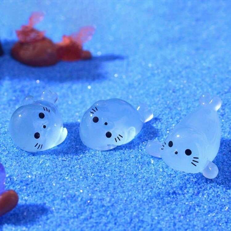 Bộ 30/20 con dấu mini bằng nhựa phát sáng dùng để trang trí nhà cửa - Trang trí bàn làm việc sáng tạo - Ngẫu nhiên các mẫu động vật hoạt hình dễ thương. - Nhiều màu - Xem 8