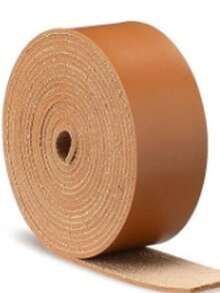 1 rollo de correa de piel sintética, 3 anchos: 1,25 cm, 2,5 cm, 5 cm, 1,8 mm de grosor, 180 cm de longitud, adecuado para proyectos hechos a mano, manualidades DIY y fabricación de cinturones - Multicolor - Ver 11