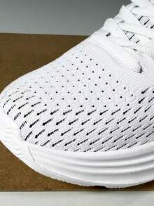 Women's Minimalist, Lightweight & Breathable Lace-Up Casual Sports Sneakers, Running Shoes - White - View 12